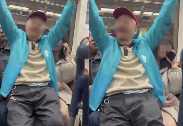 "여성 무릎에 털썩"…지하철 자리 양보 못 받은 노인, 밀어내자 더 밀착