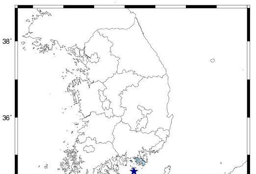 통영 인근 해역서 규모 2.9 지진…"피해 없을 것"