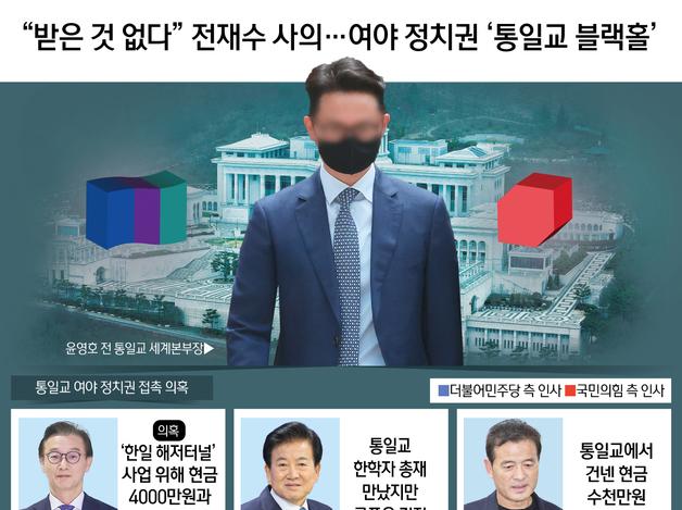 "받은 것 없다" 전재수 사의…여야 정치권 '통일교 블랙홀'