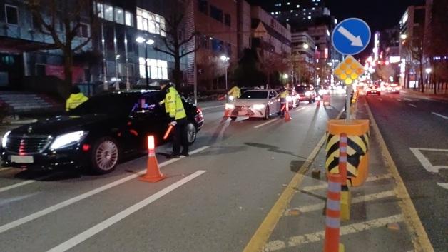 경남경찰, 음주운전 일제 단속…하루새 34건 적발