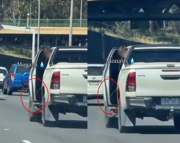 "달리는 차 안에서 몸 내밀고 소변…공중으로 흩날리자 '킥킥'"