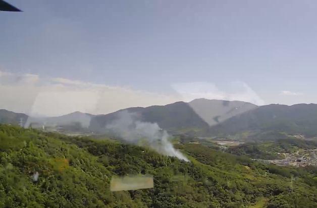 산청 산불, 헬기 투입 1시간 만에 진화 완료