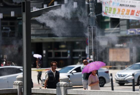 경남 산청 '폭염경보→폭염주의보'로 하향