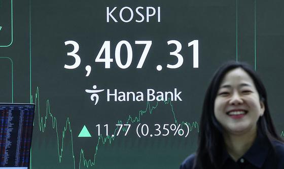 코스피, 3,400 돌파