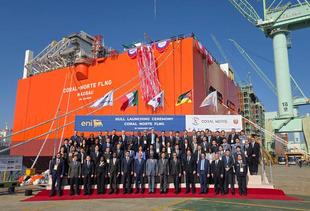 삼성중공업, '코랄 노르트' 진수식…"매년 FLNG 1~2기 확보"