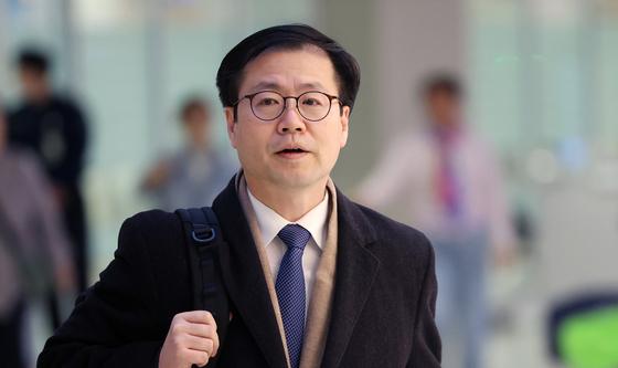 방미 일정 마치고 귀국하는 여한구 본부장