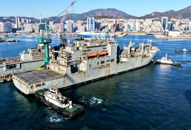 HJ중공업, 미 해군 함정 MRO 시장 본격 진출…함정정비협약 체결