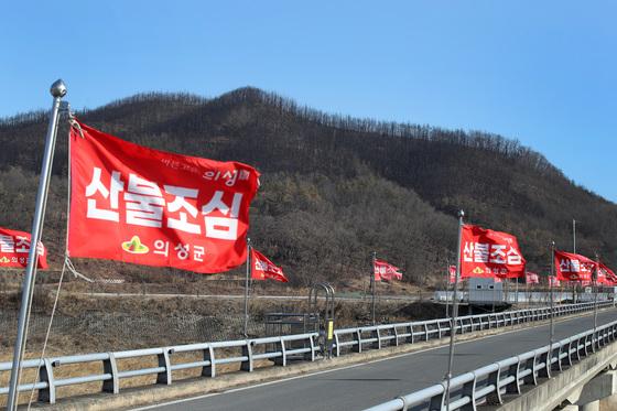 건조한 봄바람에 경남 '산불 비상'…양산 소토리 산불로 입산 통제