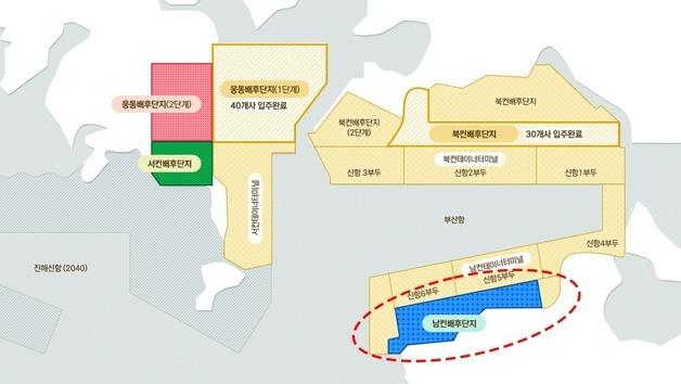 부산진해경자청, 부산항 신항 남측 배후지 지적확정 측량 완료