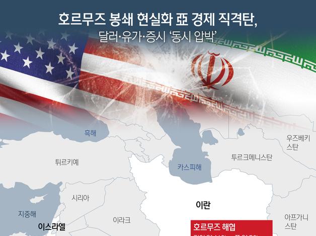 호르무즈 봉쇄 현실화 亞 경제 직격탄…달러·유가·증시 '동시 압박'