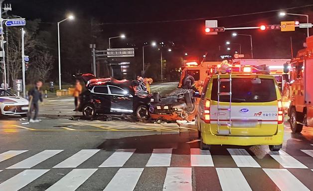 부산서 음주운전 하던 20대 남성, 3중 추돌 사고…중경상 3명