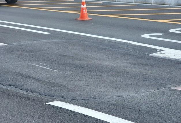 부산 수영강변지하차도 이틀 연속 지반침하…"규모 경미, 곧 부분 포장"