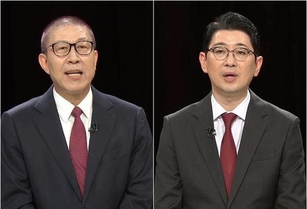 국힘 부산시장 후보 TV토론…주진우 "세대교체" vs 박형준 "시정 성과"