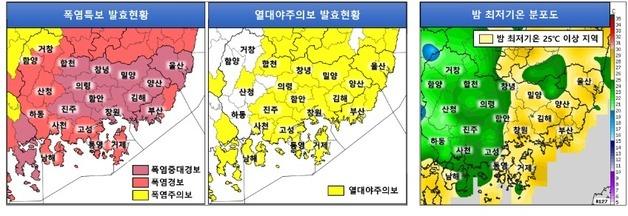 부산·경남 밤낮없는 무더위…양산 17일 연속 열대야