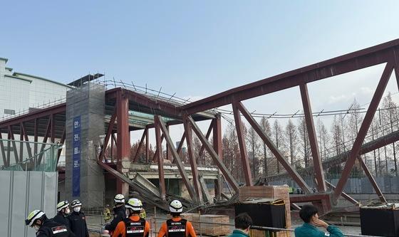 광주대표도서관 공사 현장서 붕괴 사고 발생