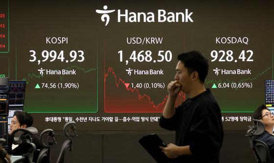 코스피-코스닥 상승, 원달러환율 하락