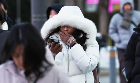 추위 속 출근길